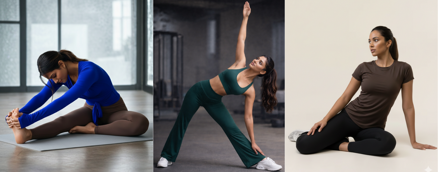 Stretchable activewear for workouts
