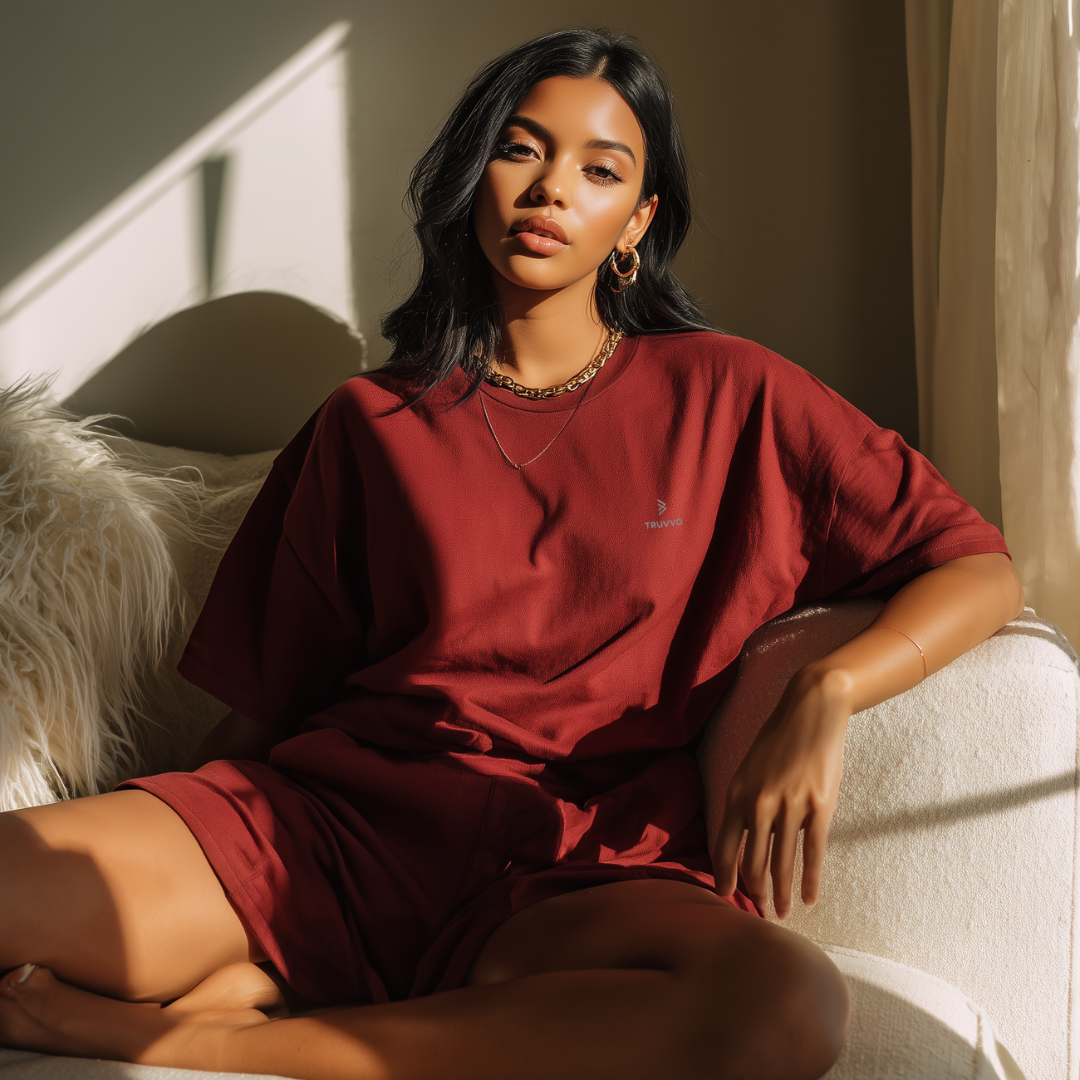 Women's Casual Tee And Shorts Set