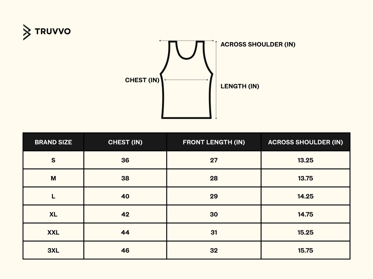 Plain Vest Size Guide