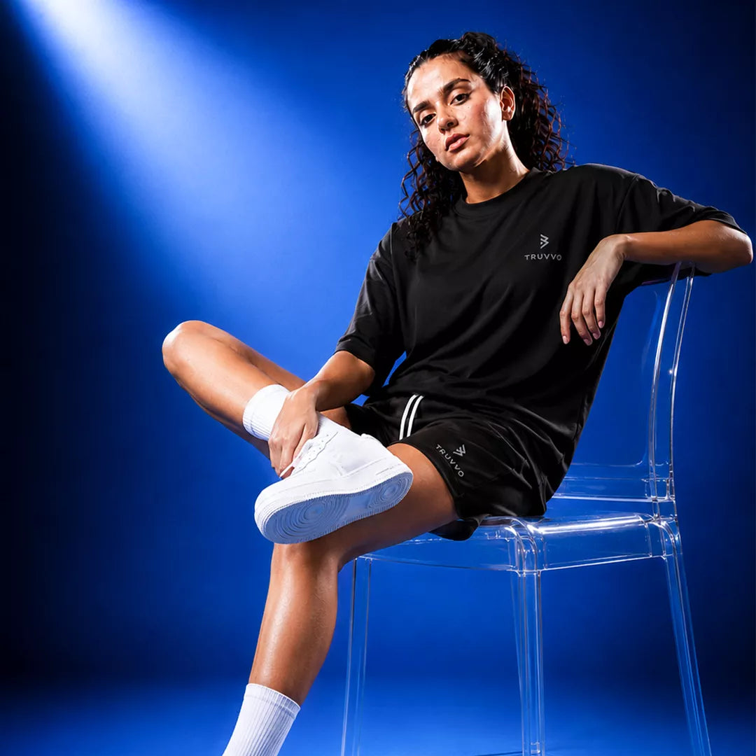 Women's Casual Tee And Shorts Set