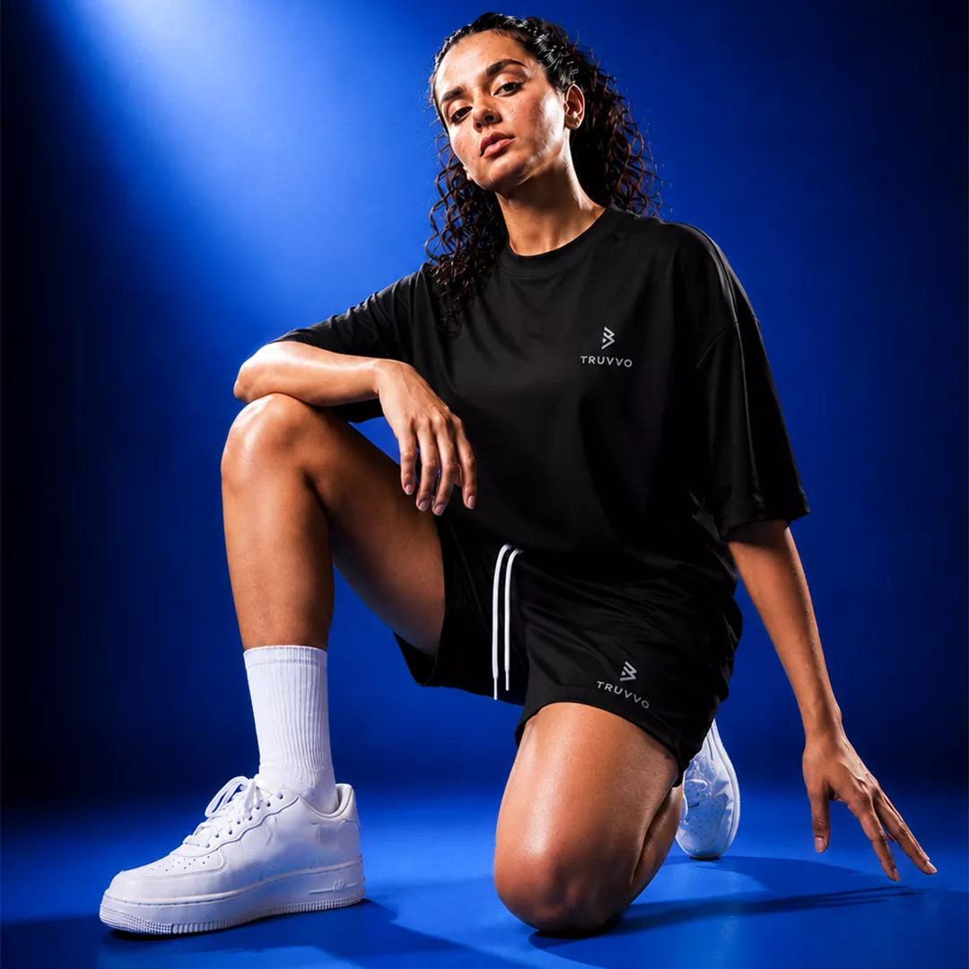 Women's Casual Tee And Shorts Set