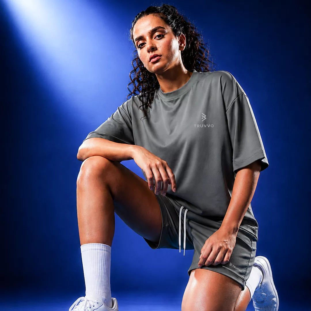 Women's Casual Tee And Shorts Set
