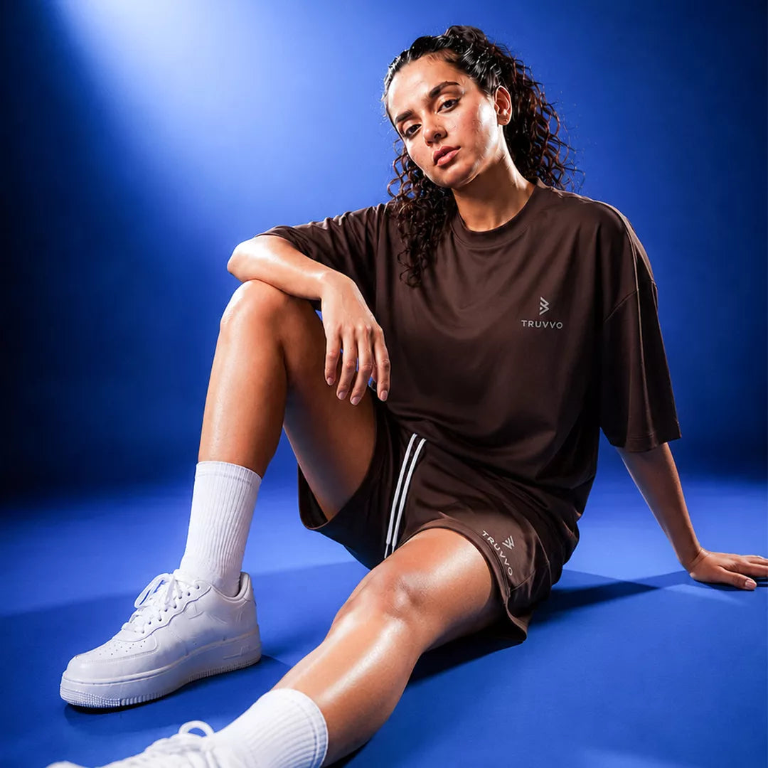 Women's Casual Tee And Shorts Set