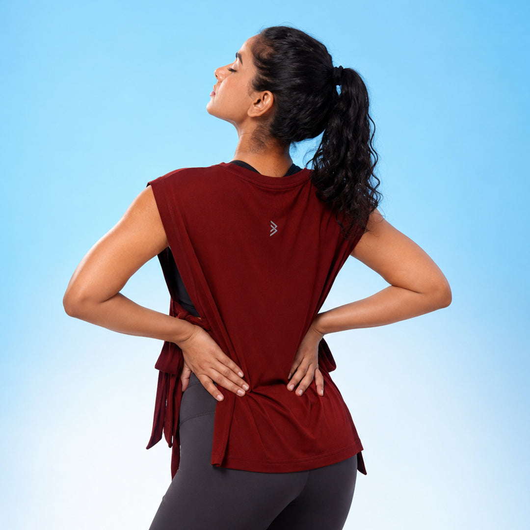 Coverup Yoga Tee with Ties