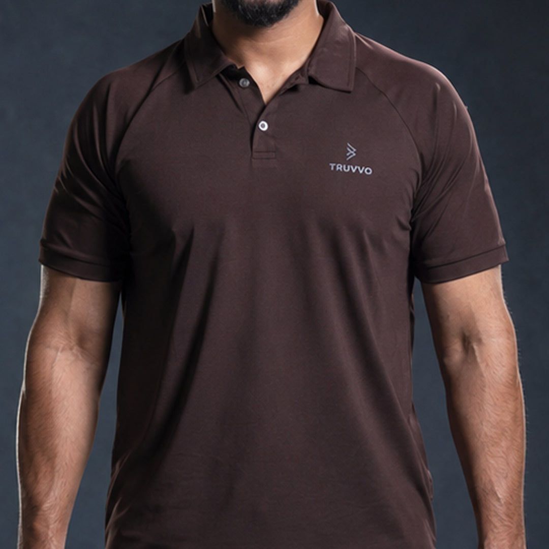 Men's Raglan Polo T Shirt