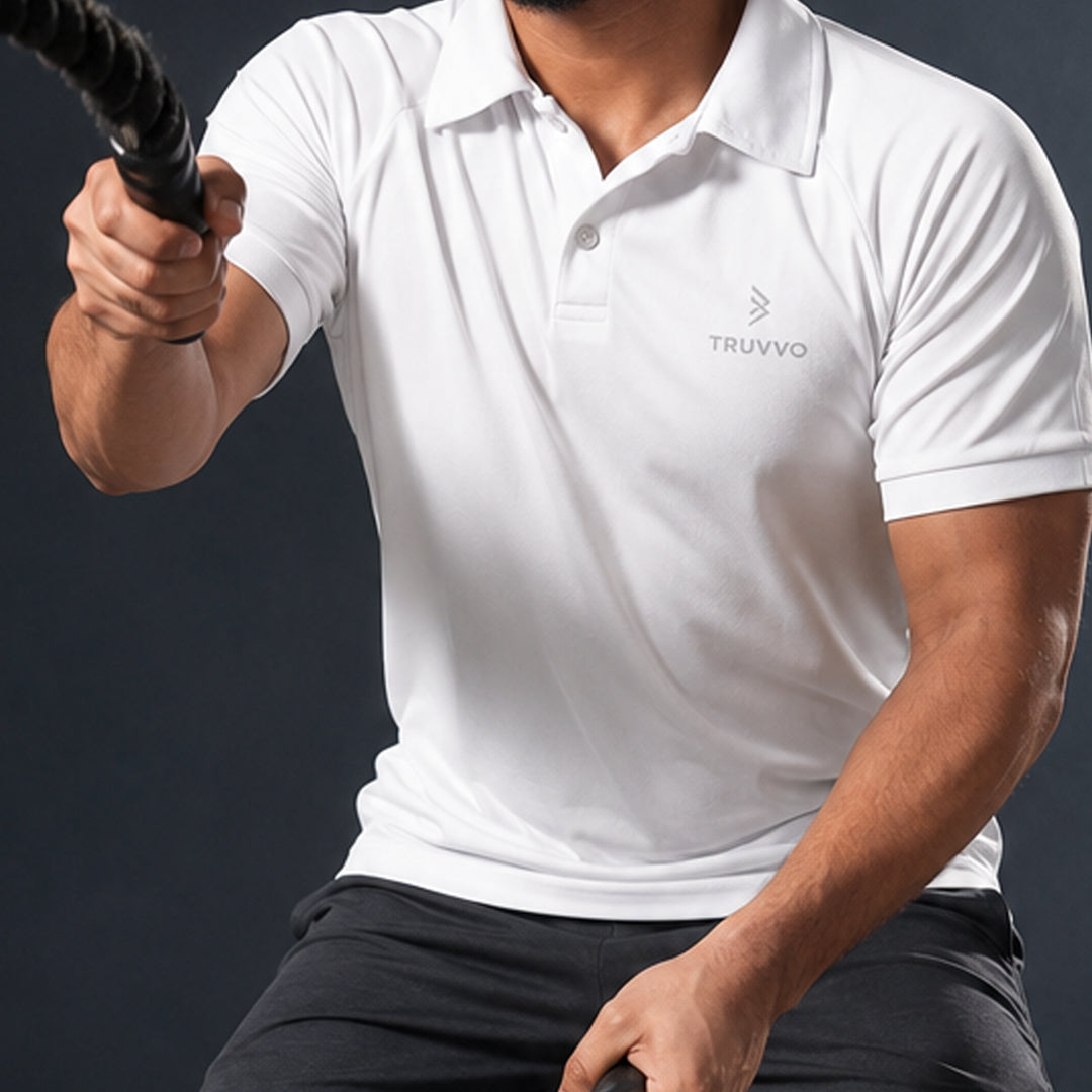 Men's Raglan Polo T Shirt