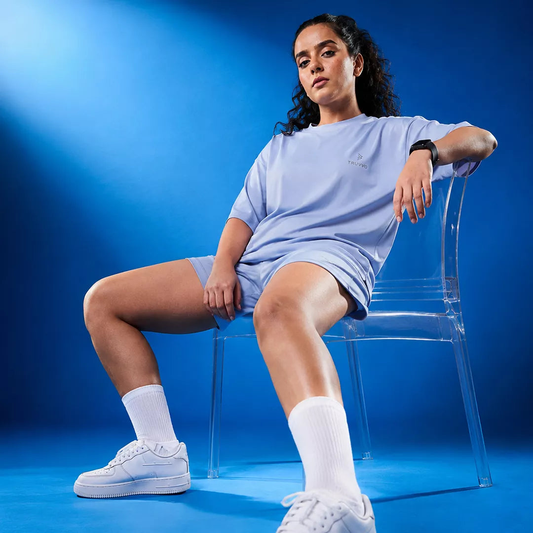Women's Casual Tee And Shorts Set